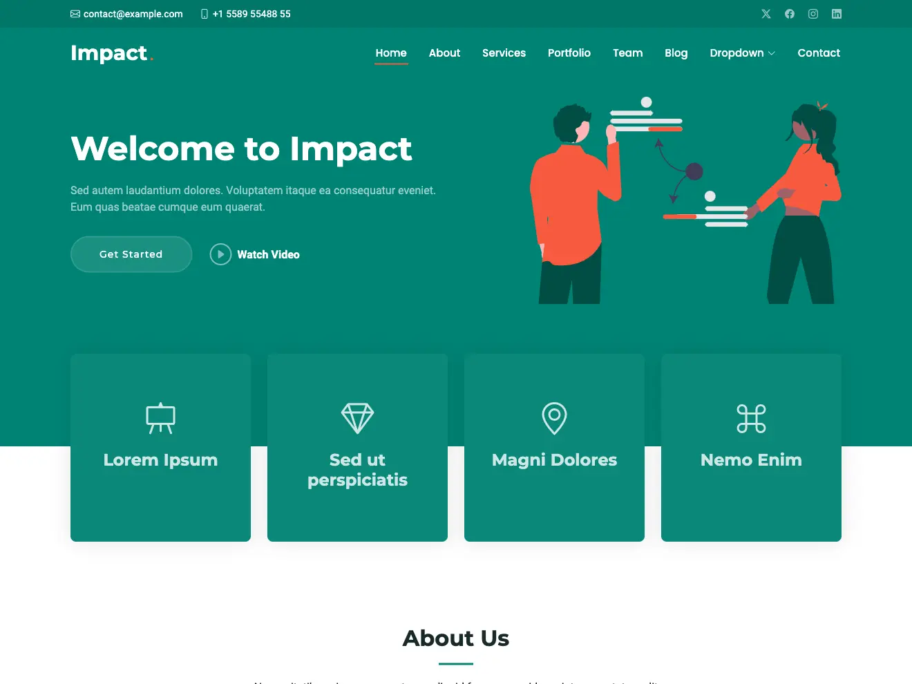 سایت بیزنسی، تجاری، شرکتی